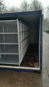 Bag Lockers in Sea Container